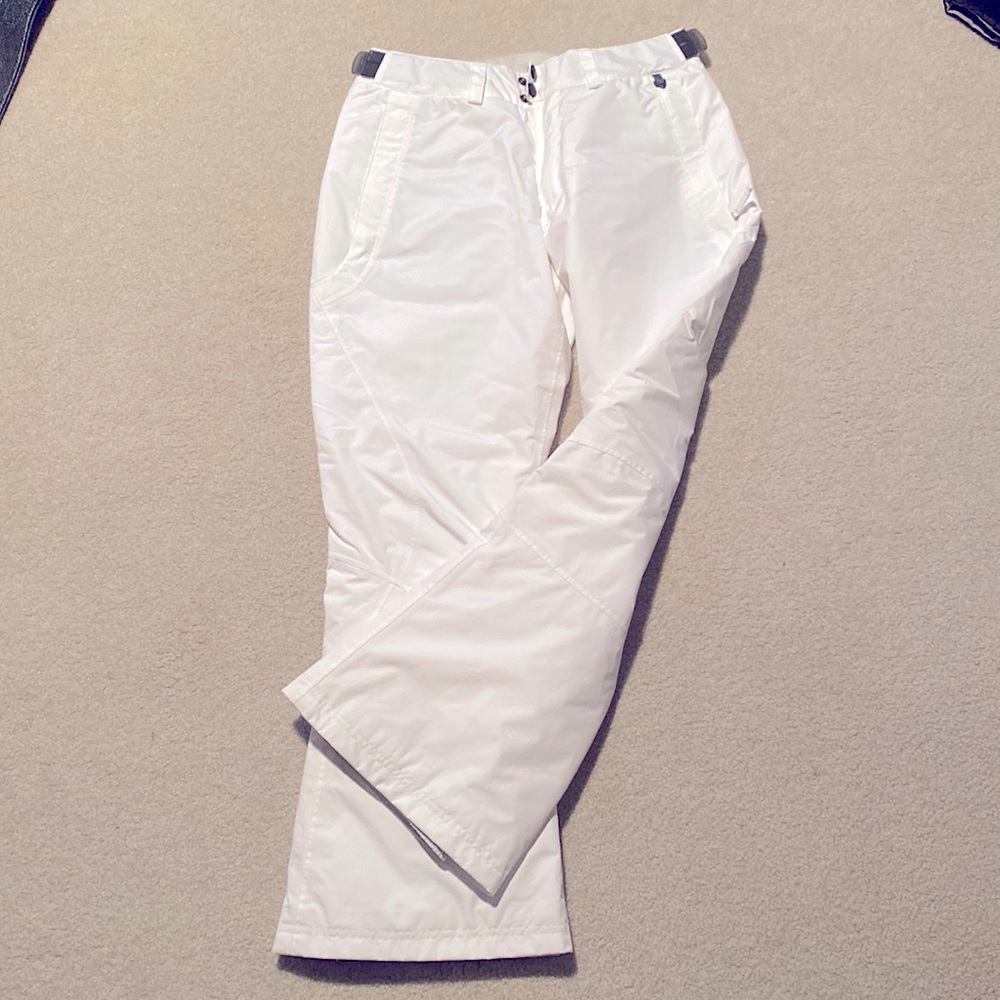 White snow pants